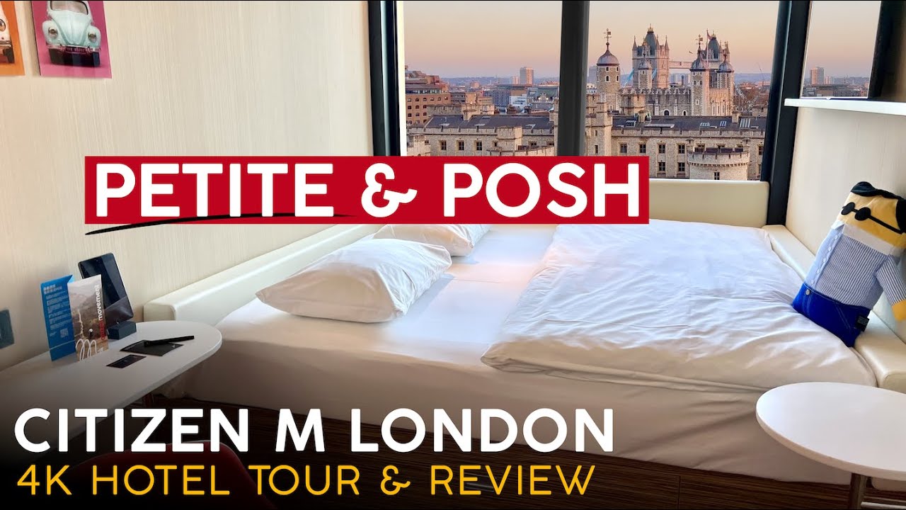 CITIZEN M TOWER OF LONDON London, England【4K Hotel Tour & Review】Fantastic Hotel!