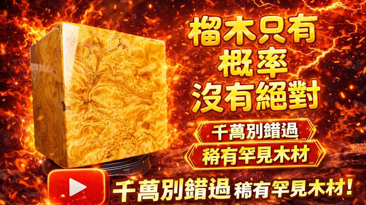 「台灣黃檜捲絲榴，黃金磚」高貴不貴，財氣到位#侘苑藝術#台灣檜木