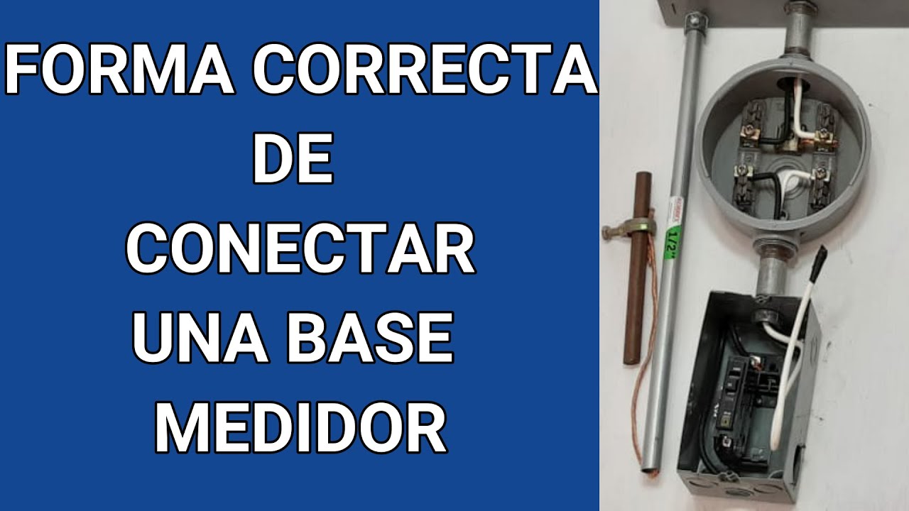 Forma correcta de conectar una acometida monof&aacute;sica