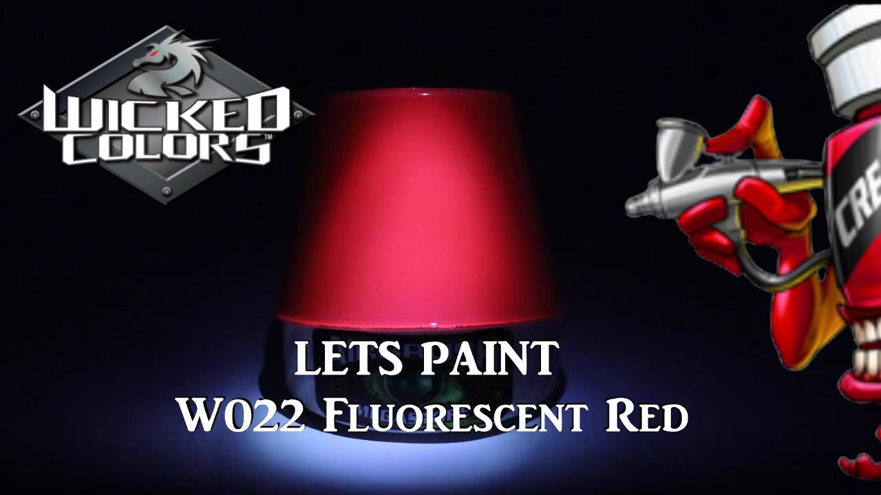 Lets Paint W022 Fluorescent Red