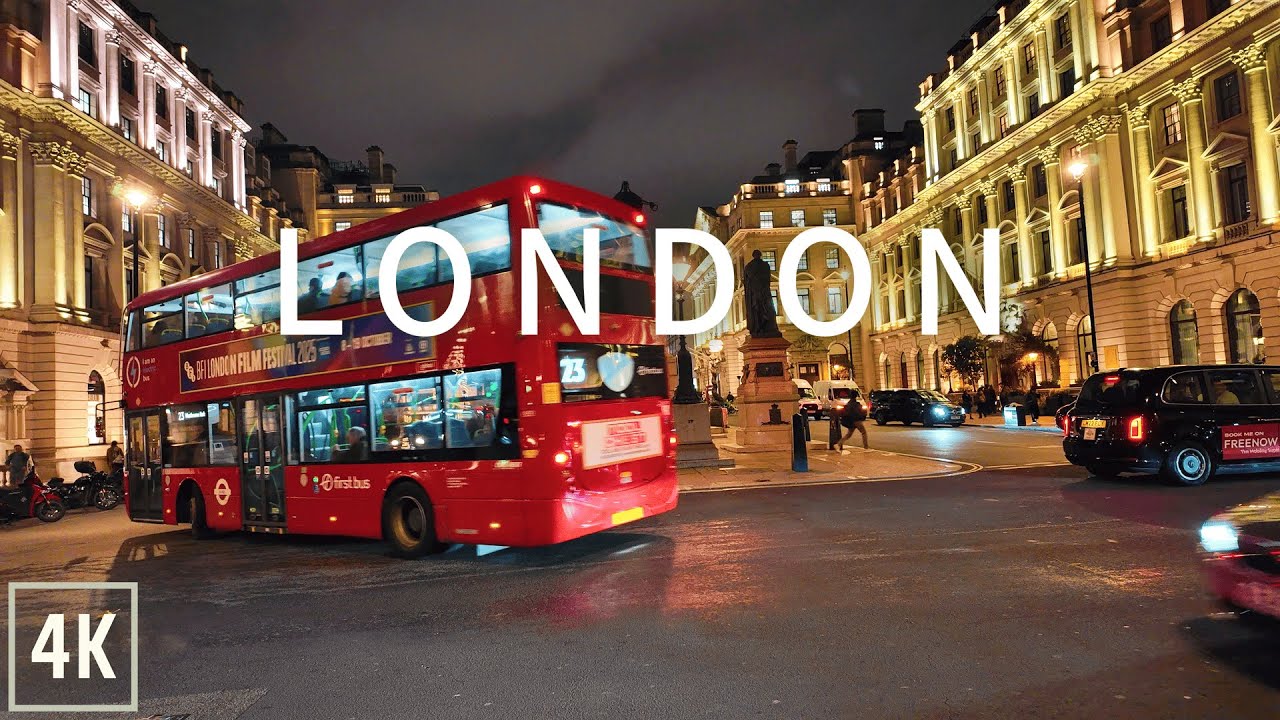 🇬🇧 London Night Walk 🌙 Victoria to Oxford Circus 4K