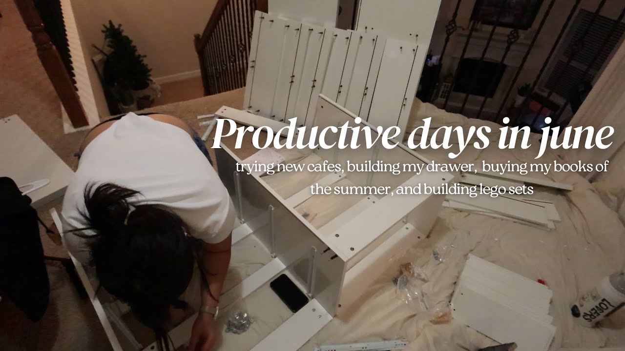 days of my life in june 🧺 | building a drawer, cooking, books of the summer, building legos