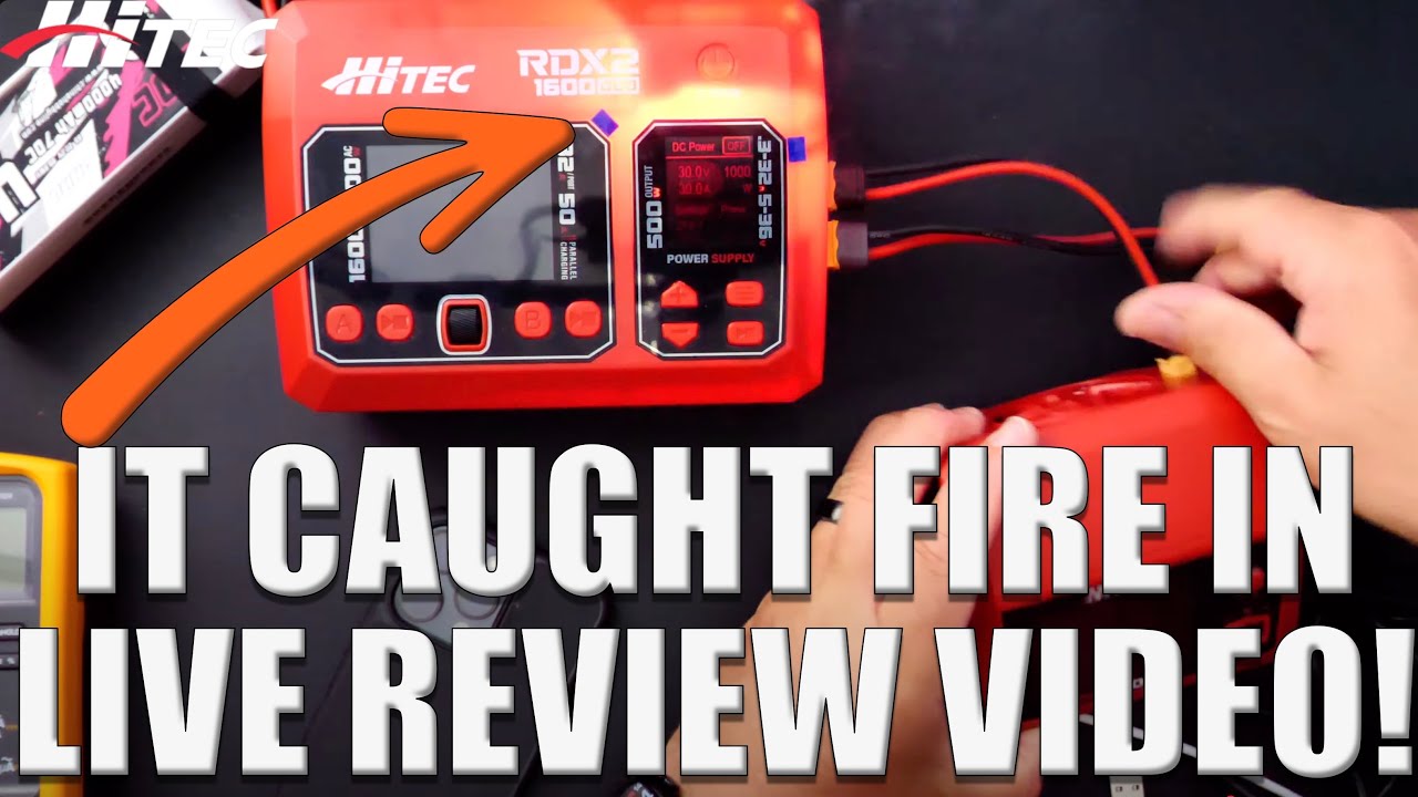 Ого! HiTec RDX2 1600 загорелся во время моего обзора
