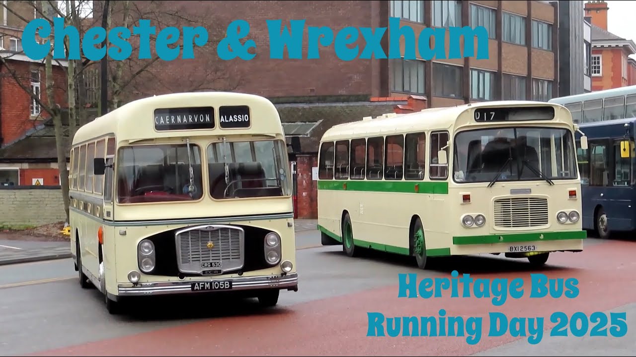 Chester and Wrexham Charity Heritage Bus Running Day 2025