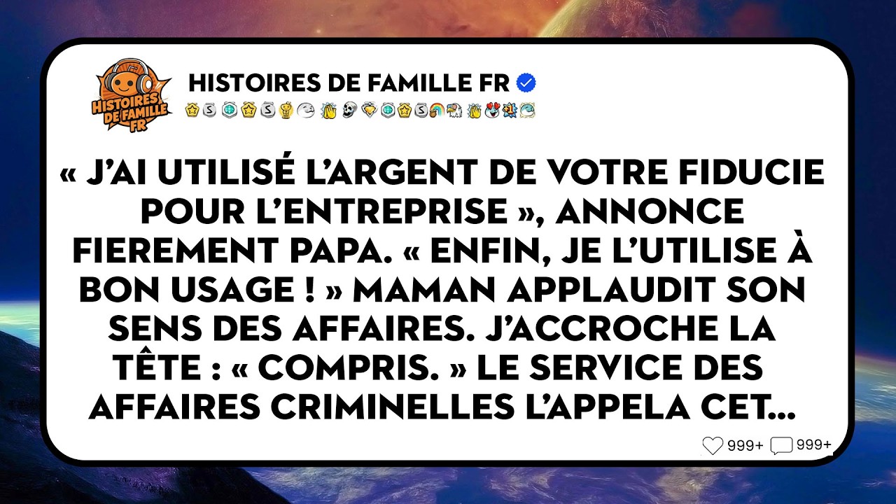 Mon Père A Vidé Mon Fonds Pour Sa Boîte. C'était Un Compte De Saisie Fédérale.