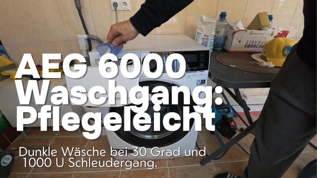 AEG 6000 LR6F65409 Pflegeleicht Waschgang Dunkel 30 Grad