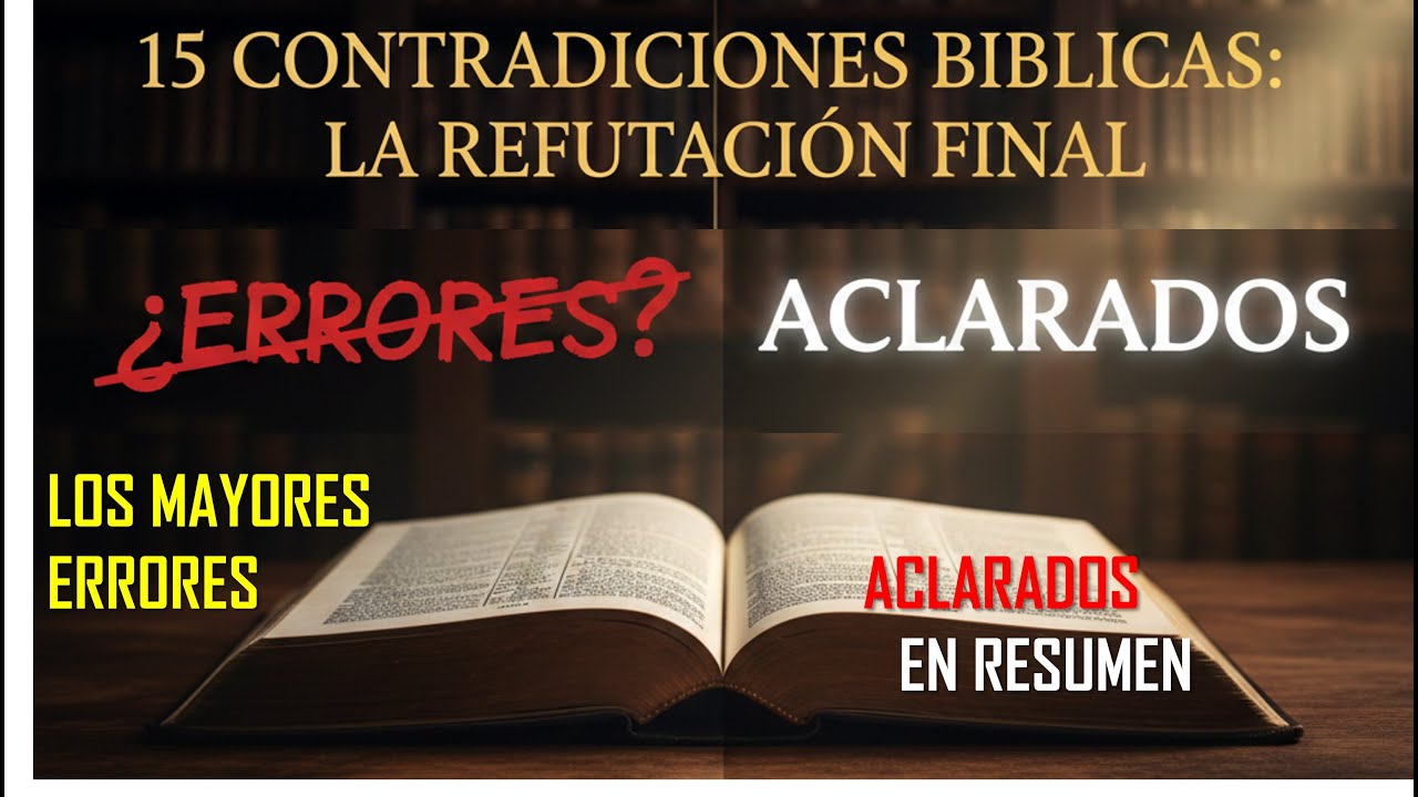 ¿La Biblia se contradice? Respuesta a las 15 supuestas contradicciones.