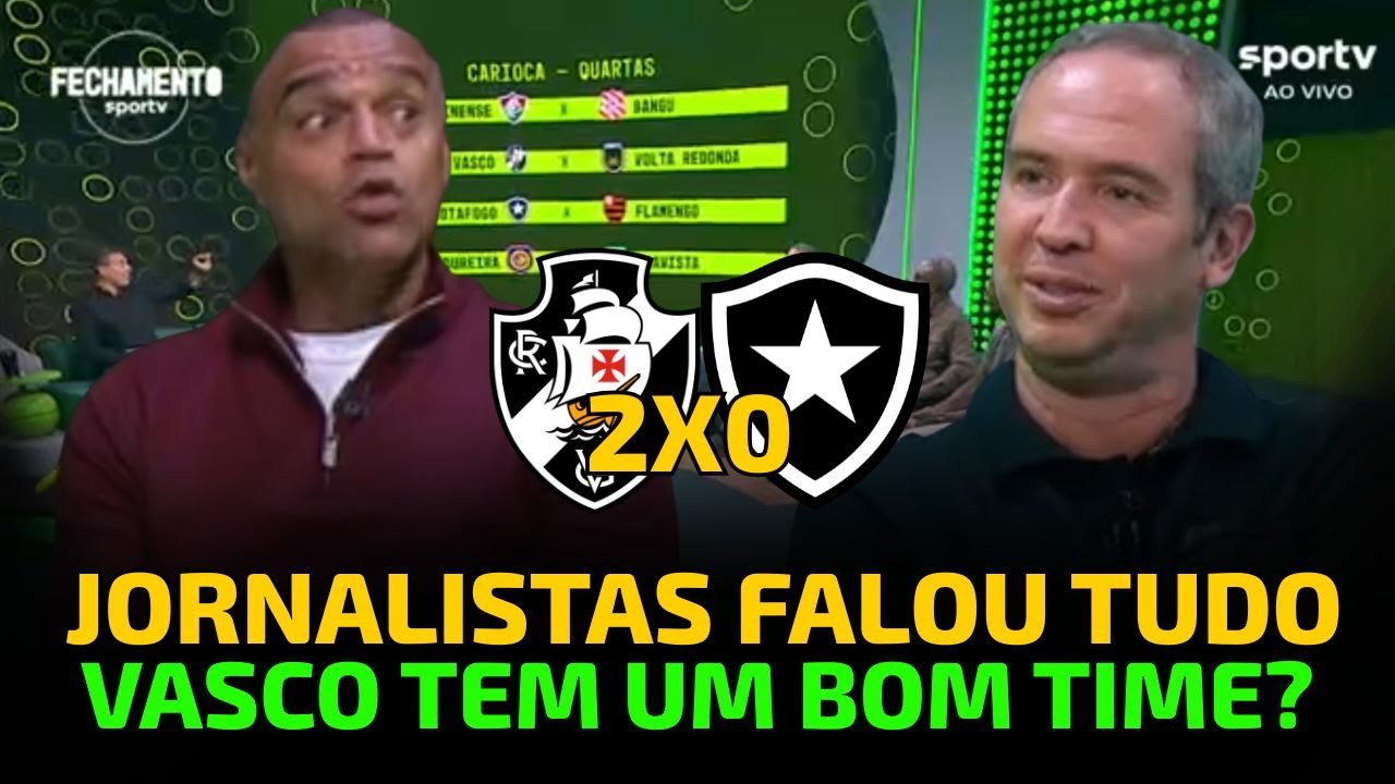 JORNALISTAS ANALISA VASCO 2X0 BOTAFOGO E CRITICA REGULAMENTO 