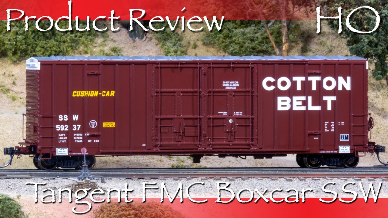Product Review HO Tangent FMC Boxcar SSW - Accurate Cotton Belt Boxcar!
