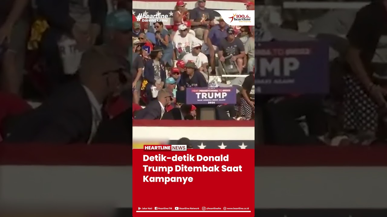 Detik detik Donald Trump Ditembak Saat Kampanye
