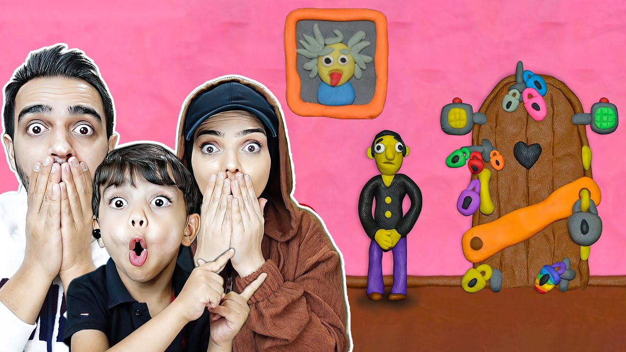 TUVALET KİLİTLİ HAMUR ADAM SIKIŞTI !! 😱 12 LOCKS Plasticine room