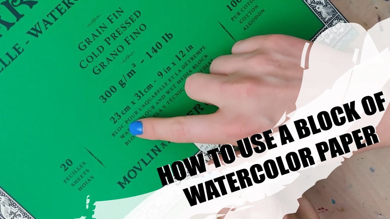 How to use a Watercolor Block - Quick and Easy Tutorial