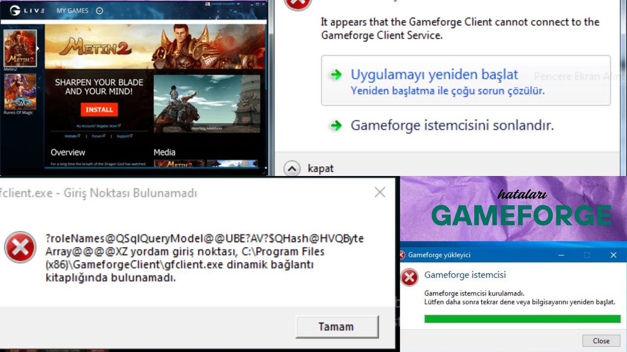 Gameforge Hataları %100 Çözüm! | Metin2, NosTale, 4Story Açılmıyor Sorunu (2025/2026)