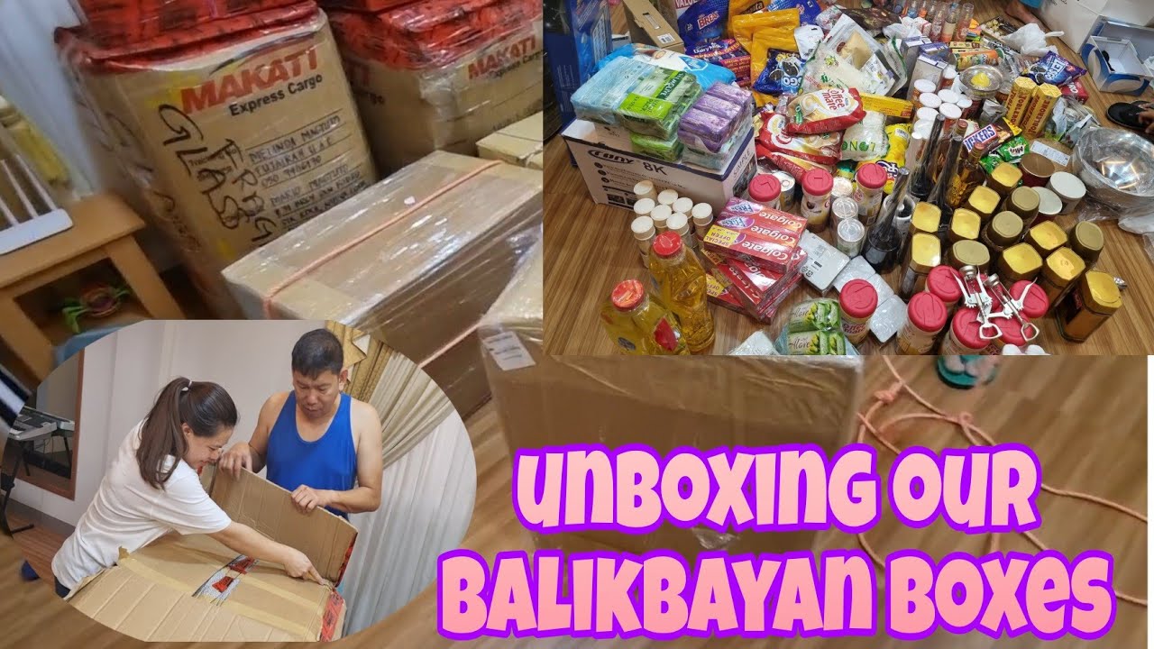 UNBOXING OUR BALIKBAYAN BOXES #ofwlife #balikbayanbox #vacation