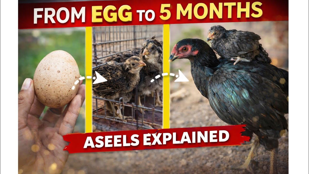 Full Aseel Journey From Egg | Must Watch | Desi Aseel Growth From Egg to 5 Months