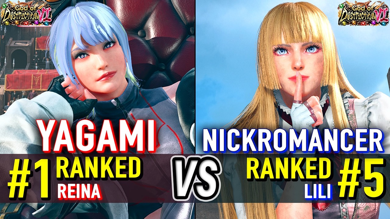 T8 🔥 YAGAMI (#1 Ranked Reina) vs NICKROMANCER (#5 Ranked Lili) 🔥 Tekken 8 High Level Gameplay