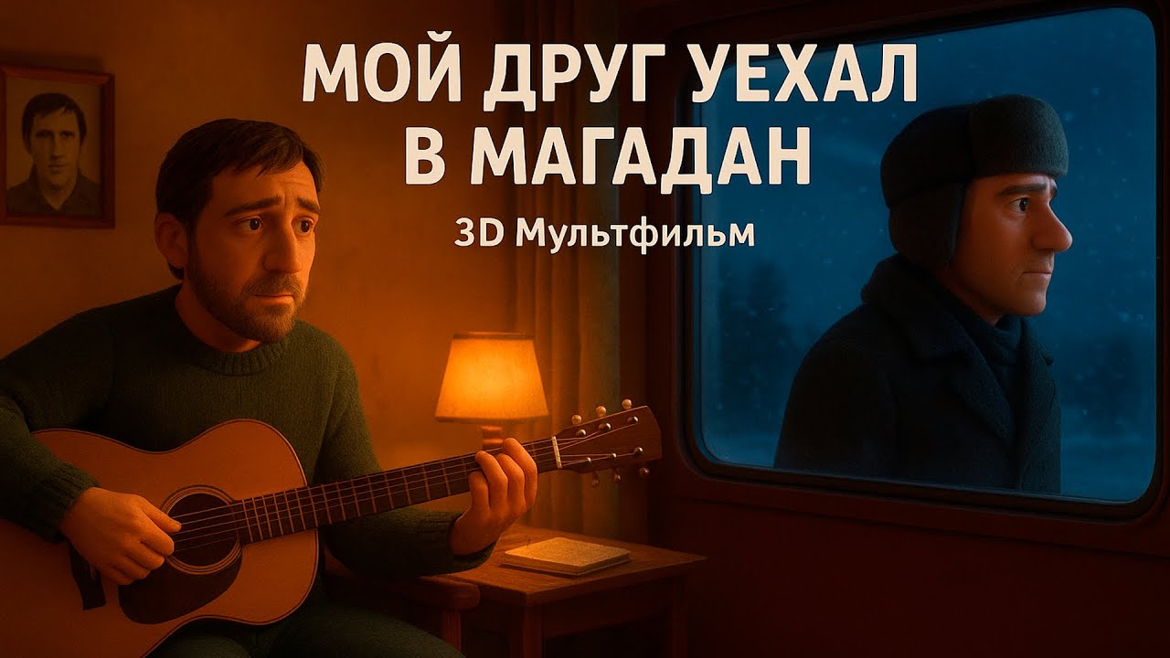 МОЙ ДРУГ УЕХАЛ В МАГАДАН (My Friend Left for Magadan.) &mdash; мультфильм по песне В.С.Высоцкого