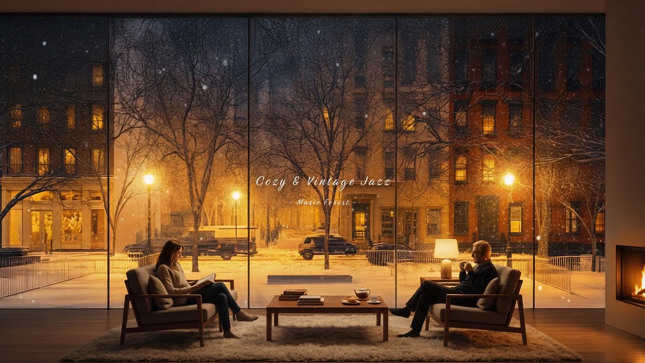 [playlist] Snow Falling Outside, Old Jazz and Tea Inside | Cozy & Vintage Jazz