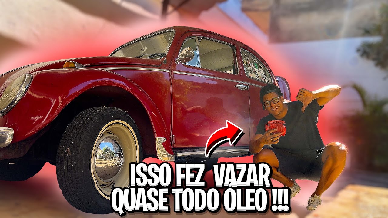 MANUTENÇÃO NO FUSCA COIFA DO CAMBIO FURADA! 