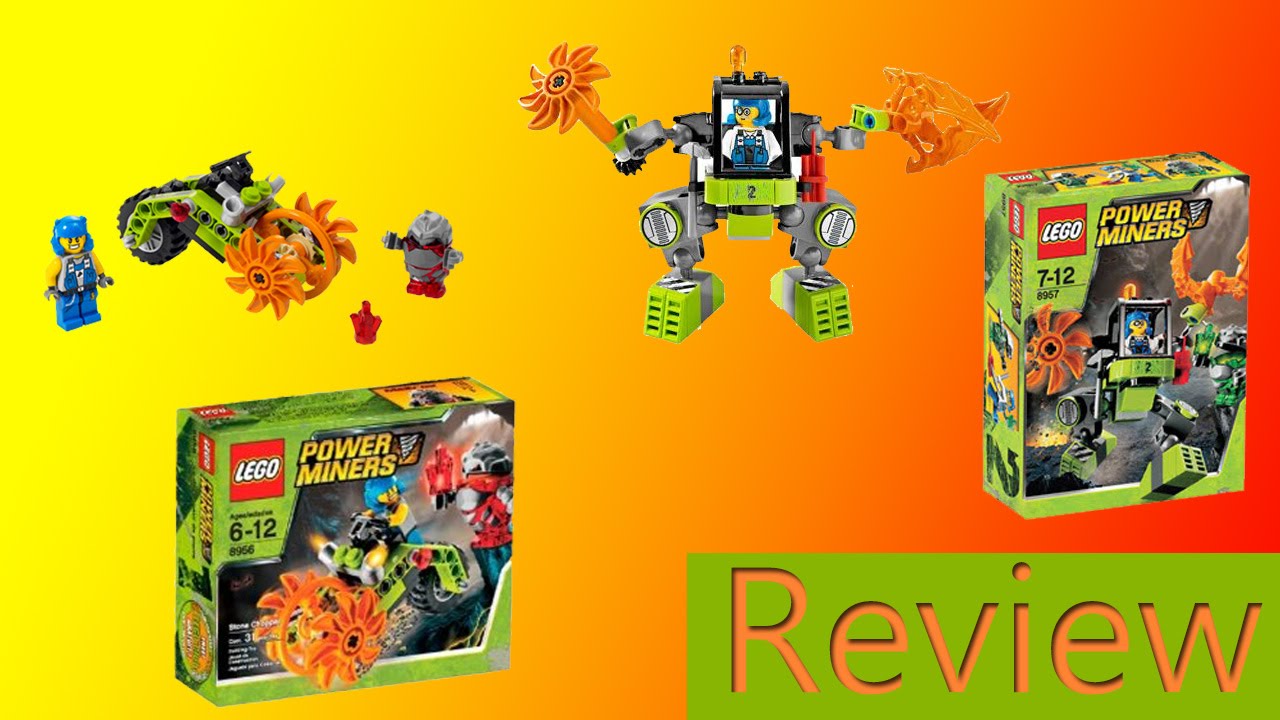 Lego Power Miners Stone Chopper [8956] & Mine Mech [8957] Reviews