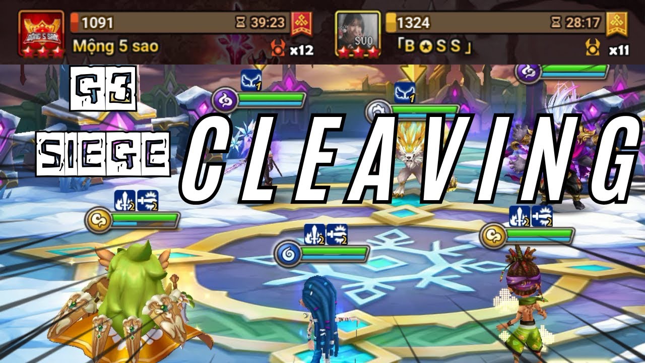 G3 SIEGE : Mộng 5 sao / 「B ✪ S S 」 - Julie and Lushen, Sittin' In A Tree - Summoners War