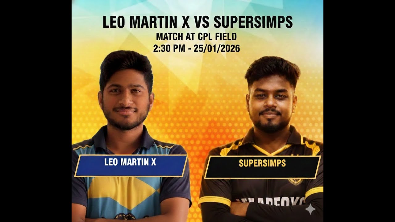 THE MOST AWAITED CLASH 💥 SUPERSIMPS VS LEOMARTIN X 🔥 | GCEK sports | CPL 26'