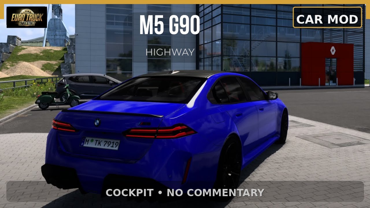 ETS2 BMW M5 Drive: Prague to Rostock (Cockpit View • No Commentary)