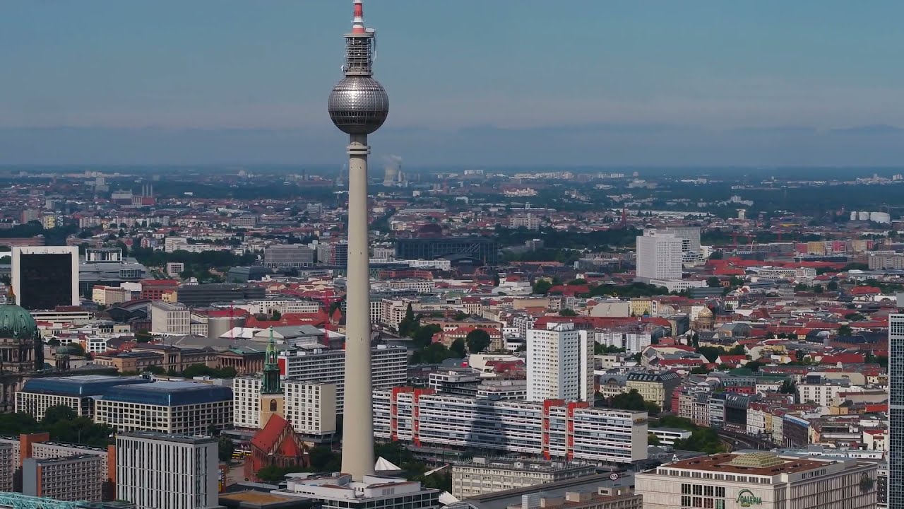 Germany Berlin 4k, EU, Drone Footage From Above, De, A Travel Tour UHD