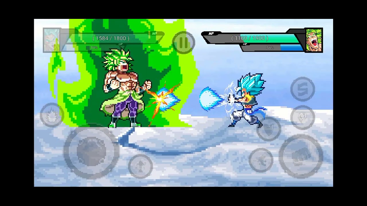 Gogeta Blue and Broly Ssj Berserk Duel