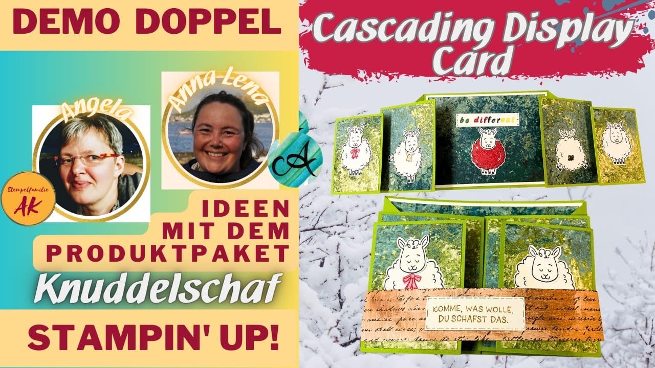 Kartentechnik - Cascading Display Card - mit Stampin' UP!