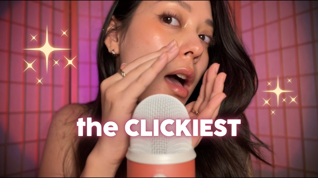ASMR the crispiest, CLICKIEST cupped inaudible whispers EVER 🩷✨