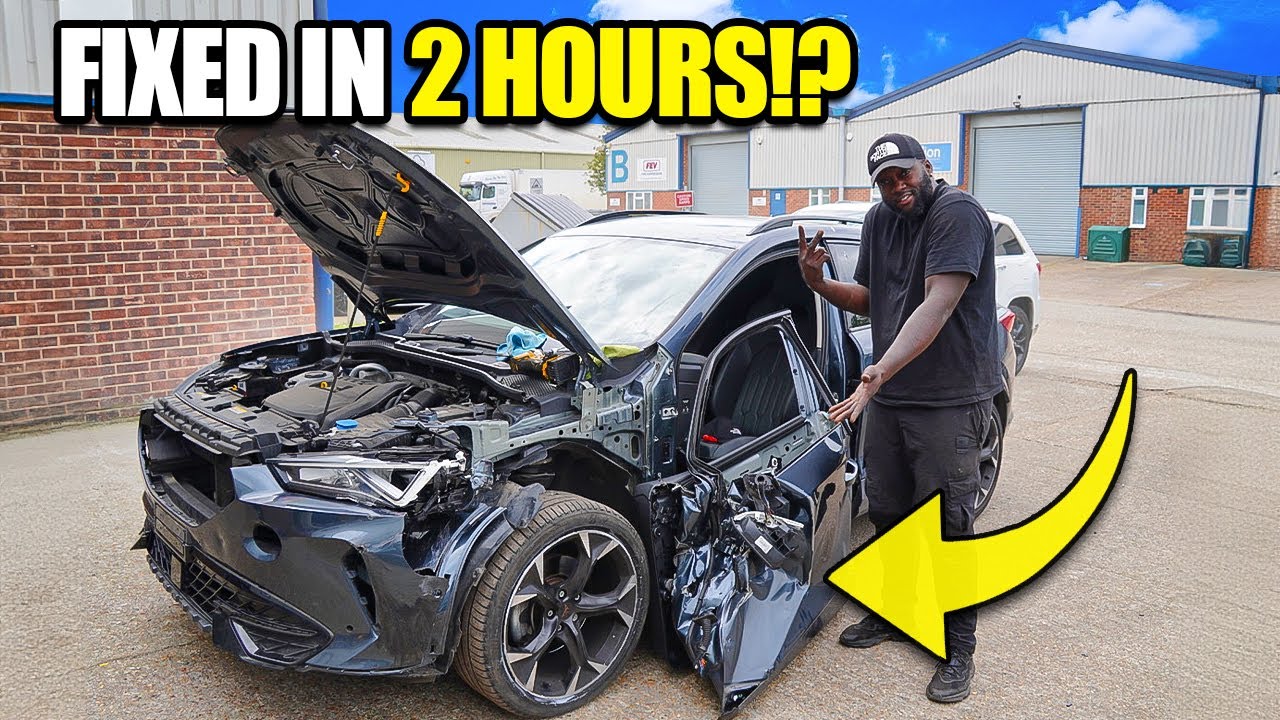 Replacing Cupra formentor in 2 hour | Smashed Cupra Formentor 2022 Rebuild