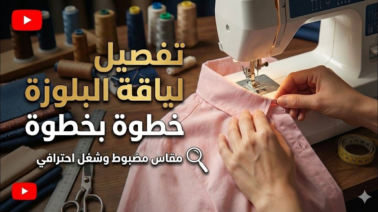  تفصيل لياقة البلوزة خطوة بخطوة | مقاس مضبوط وشغل احترافي