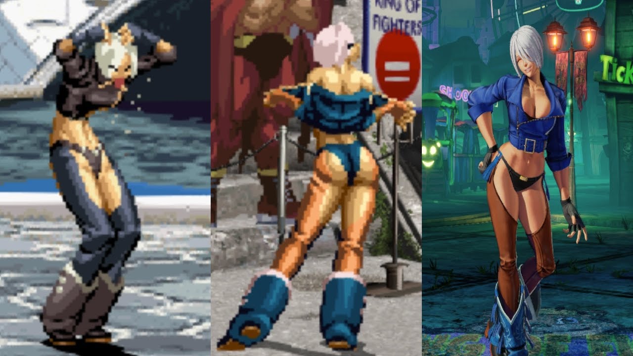 KOF Ángel Appearance Scenes Provocation Victory Pose Collection
