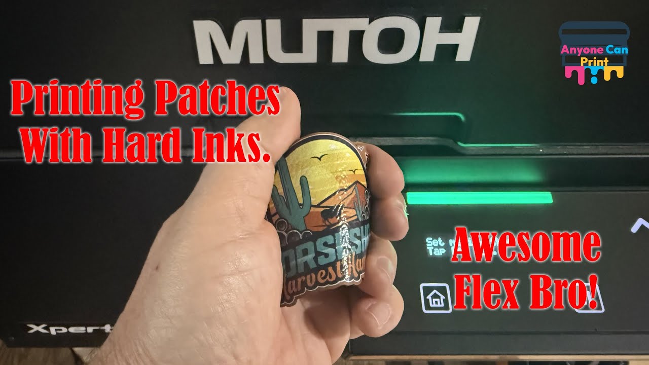 How to print leatherette hat patches with the Mutoh XpertJet 661 UF.