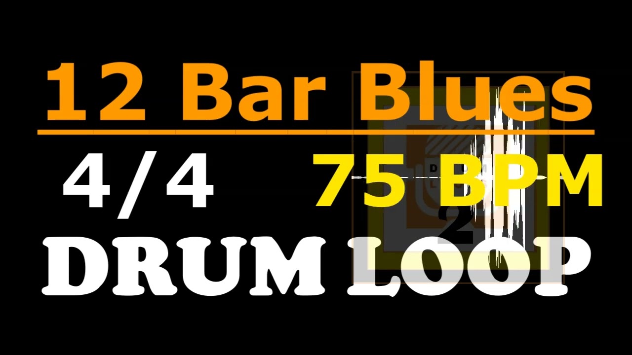 12 Bar Blues Drum Loop - 75 BPM