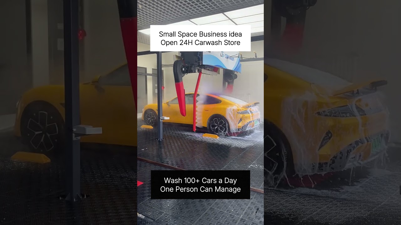 Automatic operation allows efficient car washing even in limited spaces,improving service efficiency