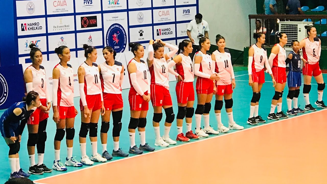 Nepal VS Iran CAVA Women's Volleyball NATIONS LEAGUE 2024. Usha Bhandari, Saraswati chaudhari, Aruna