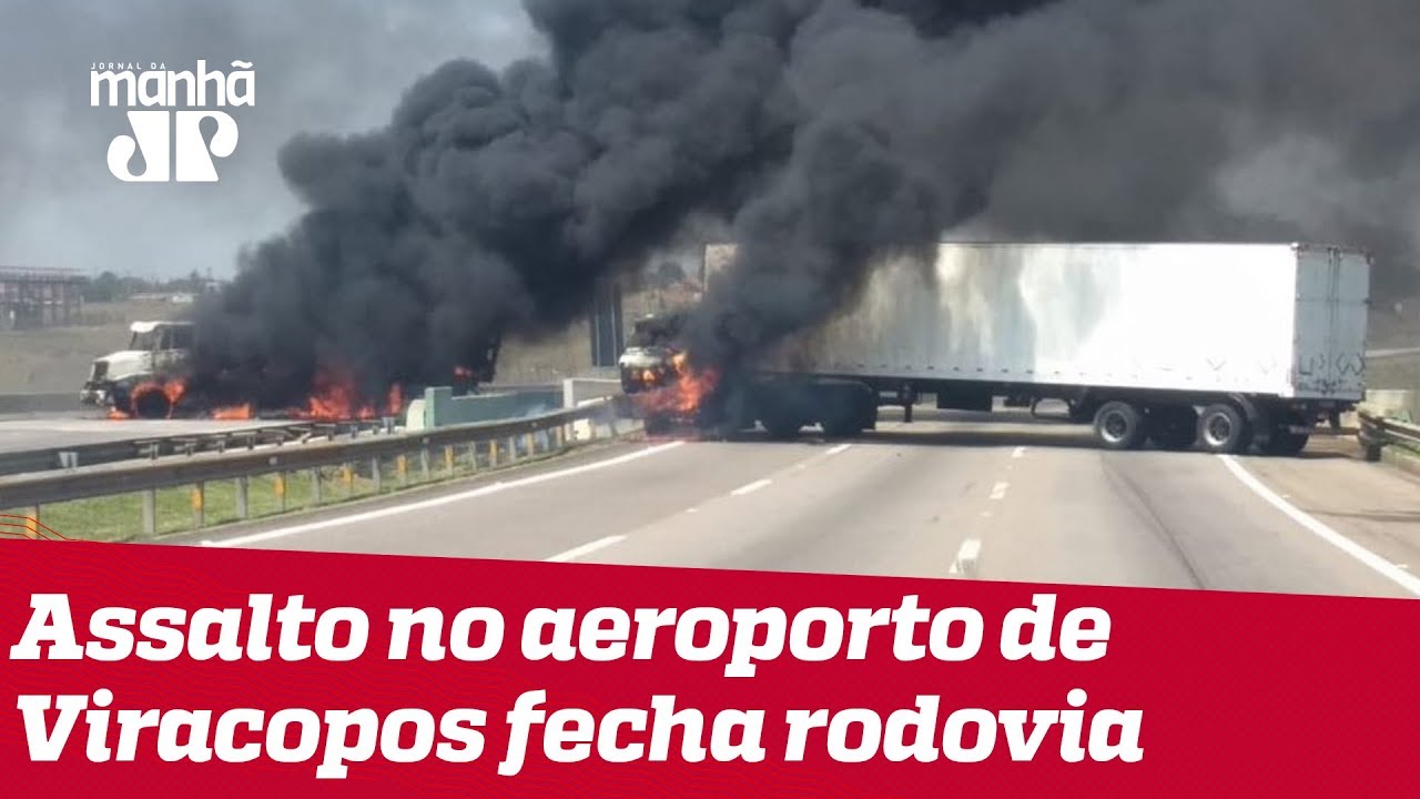 Assalto em Viracopos deixa dois baleados e fecha rodovia em Campinas