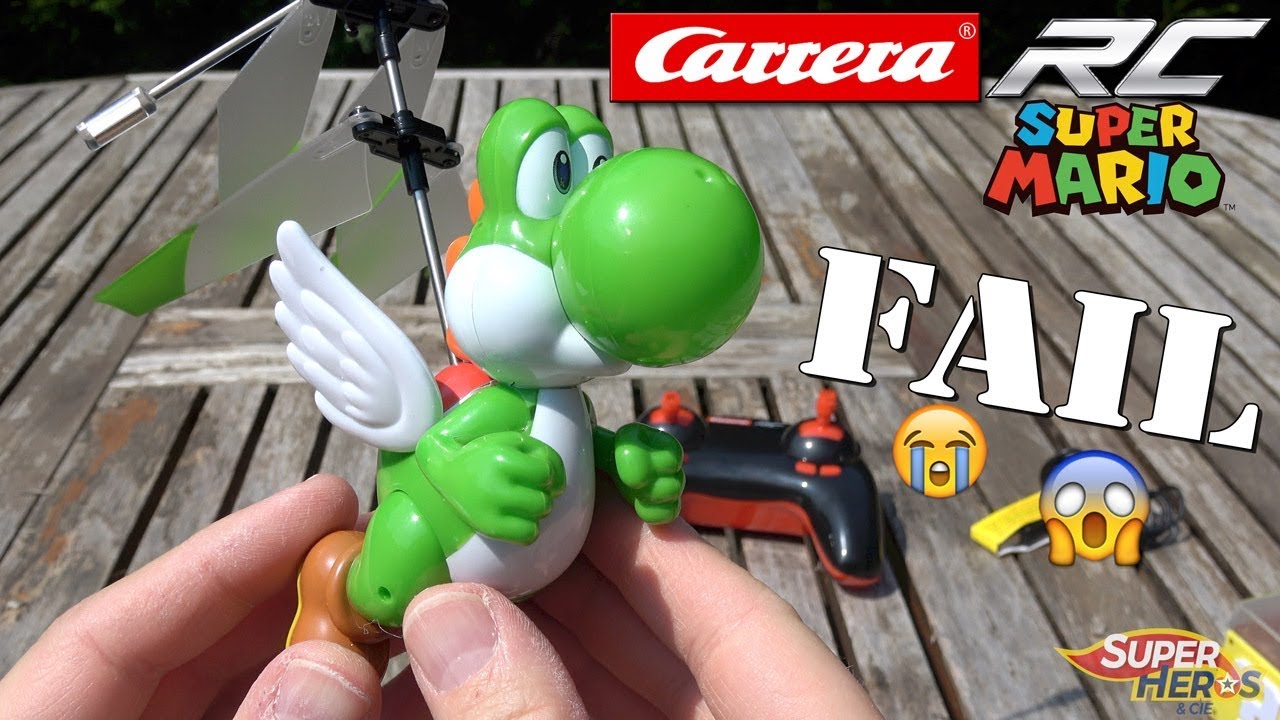 Carrera RC Yoshi Super Mario Helicoptere Télécommandé Volant Jouet Toy Review Fail Juguetes