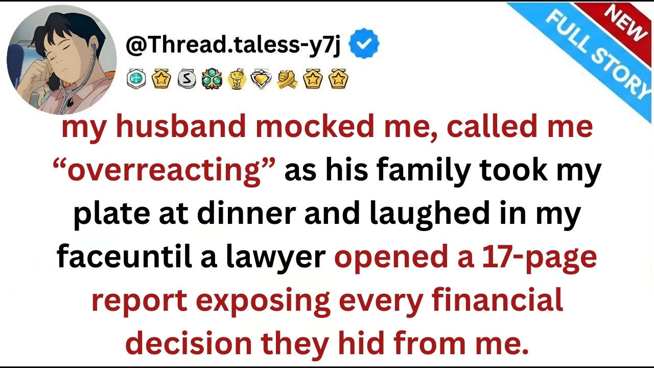 my husband said “you’re just overreacting” at family dinner  then the lawyer placed a 17-page report