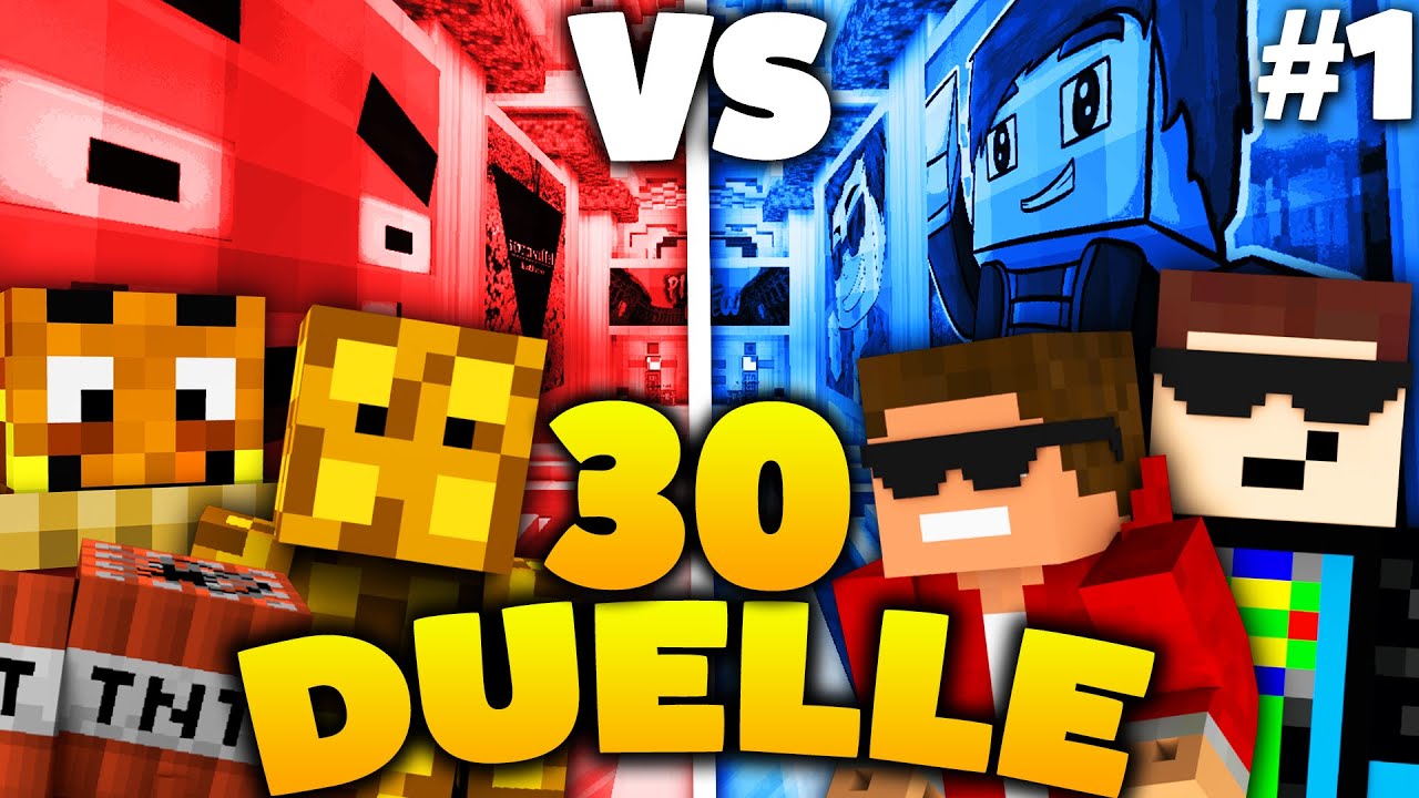 MINECRAFT 30 DUELLE #1 - Sturmwaffel & Paluten  VS. GommeHD & Fr3akzLP - Battle Map