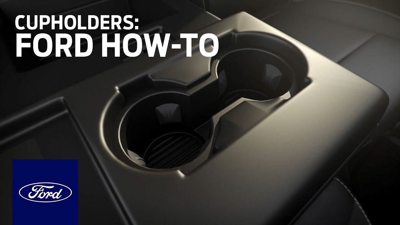 Cupholders for 40/20/40 Seat Configuration | Ford How-To | Ford