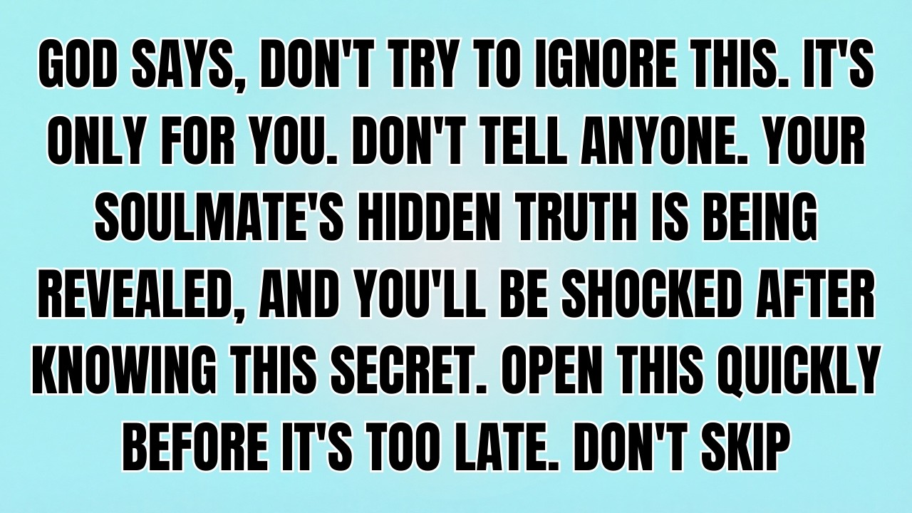🔴GOD SAYS, THIS IS YOUR LAST CHANCE. YOU WILL LOSE GOD AND JESUS IF YOU SKIP THIS. YOU'VE 15 SECONDS
