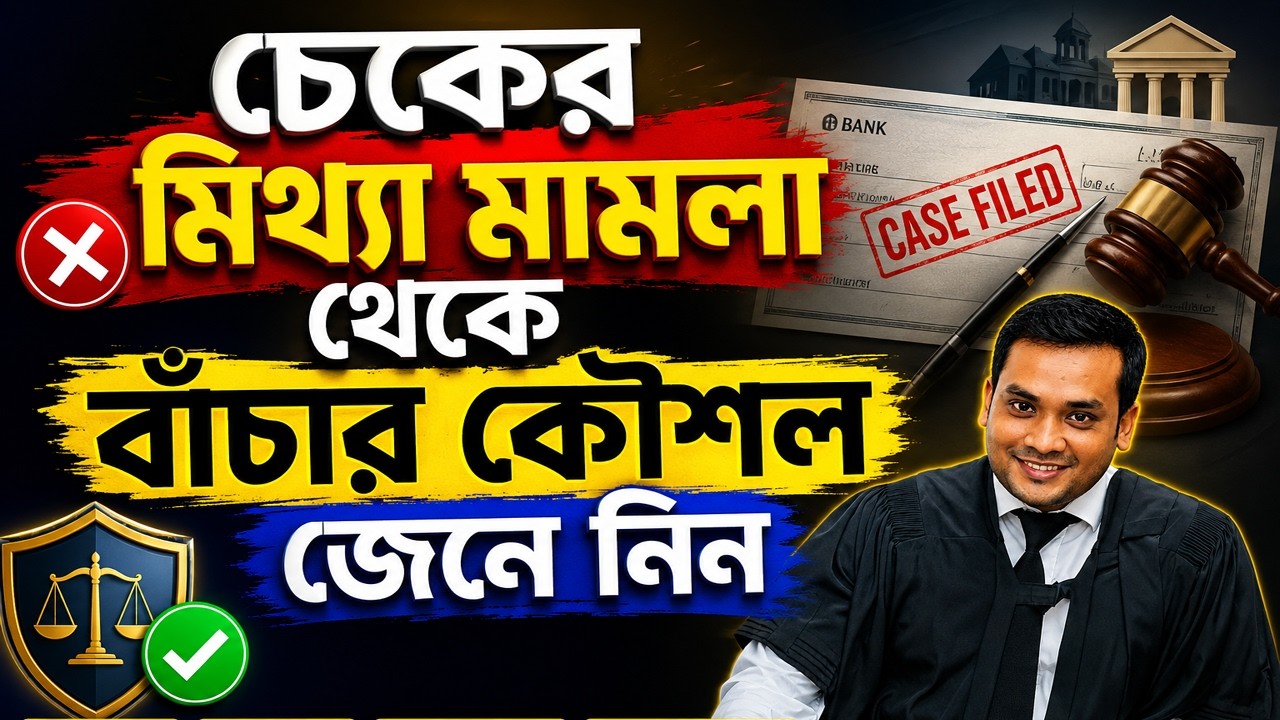 চেকের মামলা থেকে বাঁচার যাদুকরি টেকনিক শিখে নিন!