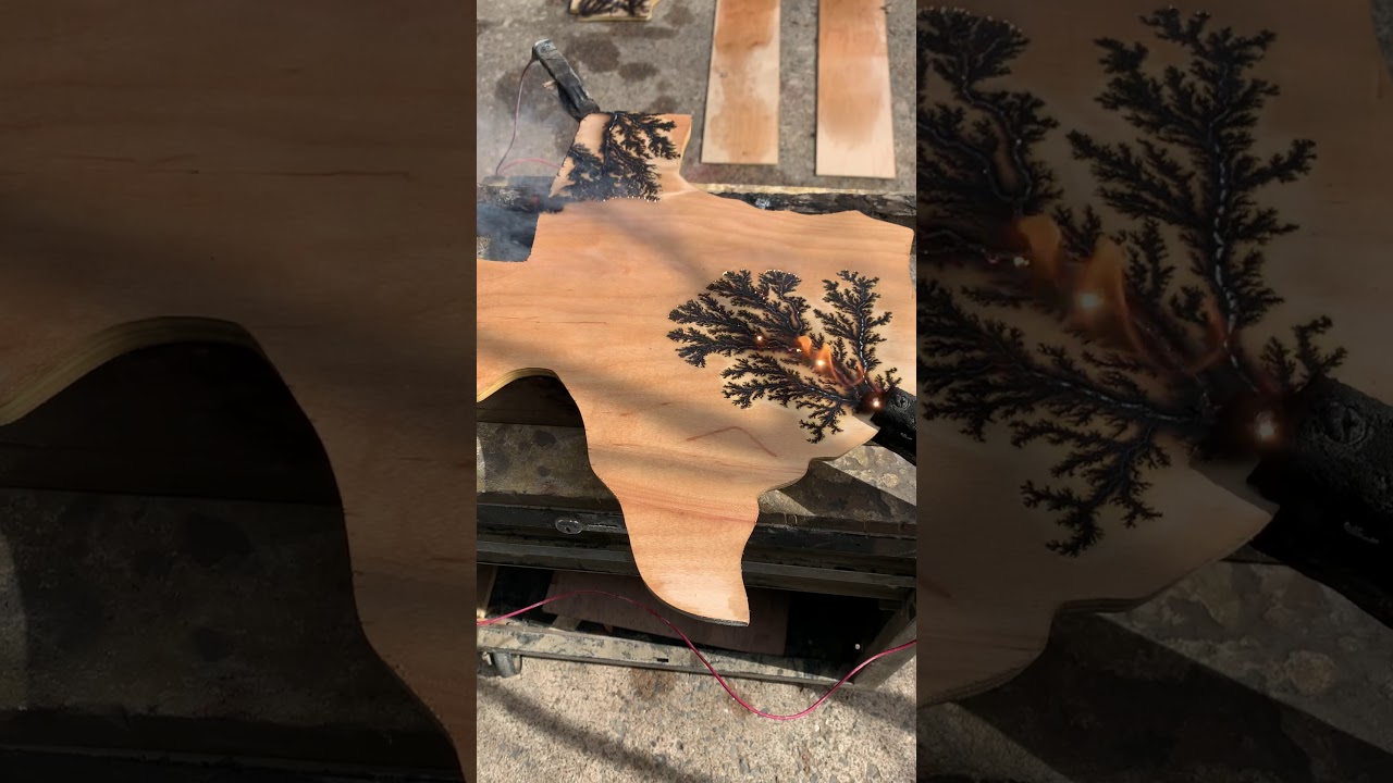 Fractal wood burning