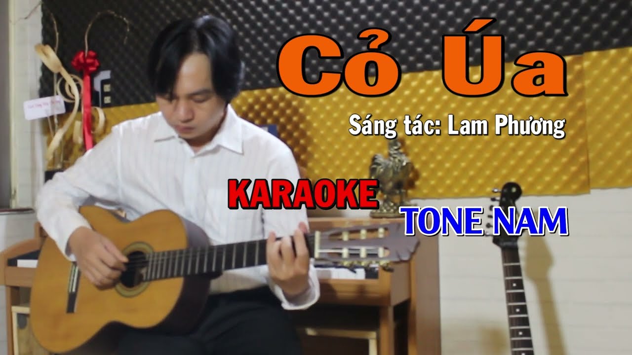 Cỏ &Uacute;a - Tone Nam - Beat Guitar - Karaoke NBC