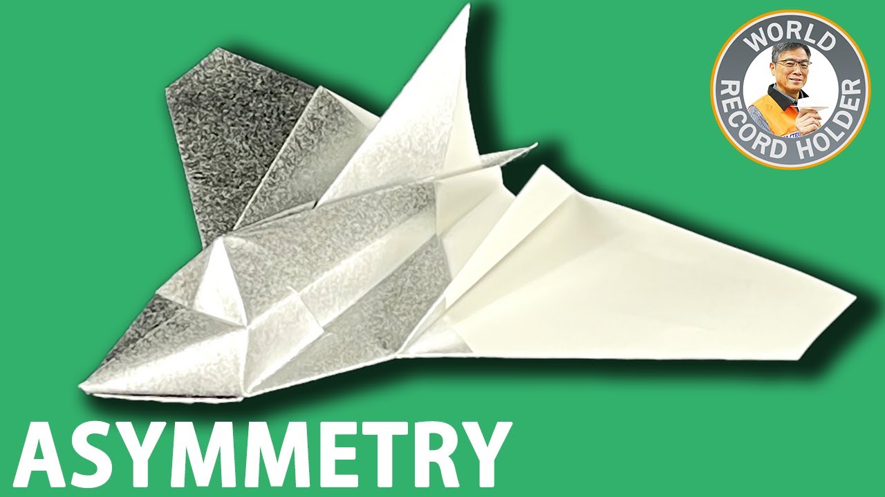 How to make a Paper Airplane "ASYMMETRY" [Tutorial] | Takuo Toda : Unpublished work