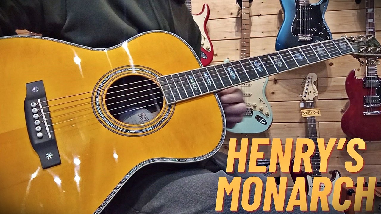 HENRY’S Monarch OM24 Empress - great value OM guitar - all solid