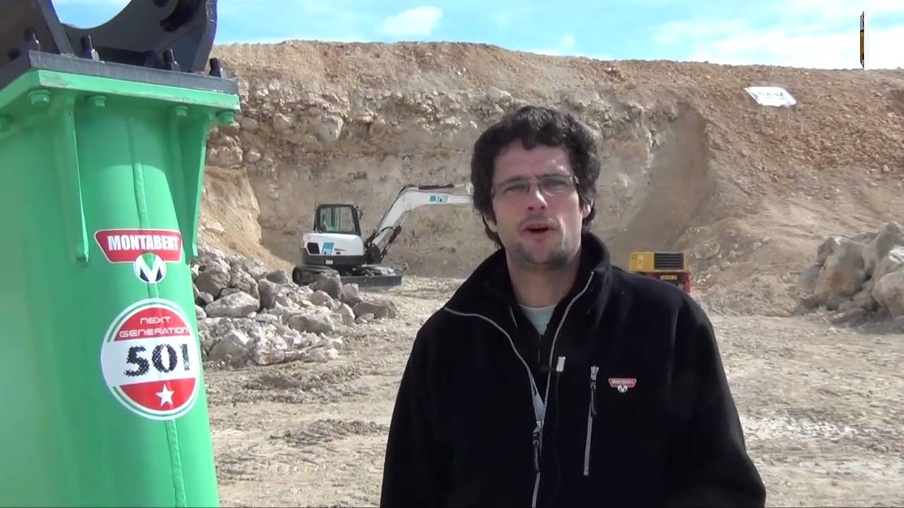 Le nouveau brise-roche sans tirants de Montabert sur B&TP